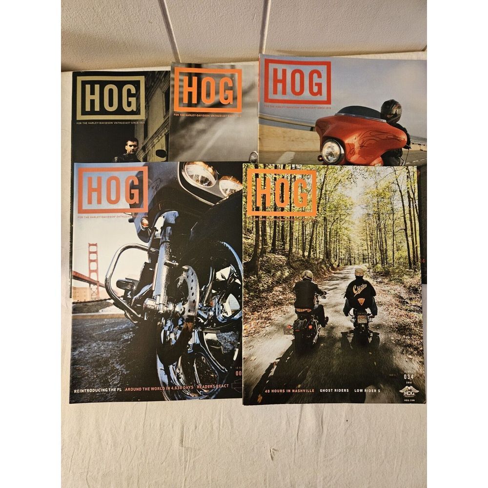 HOG Magazine 5 Issues Harley Owners Group Harley Davidson Enthusiast 2016‎